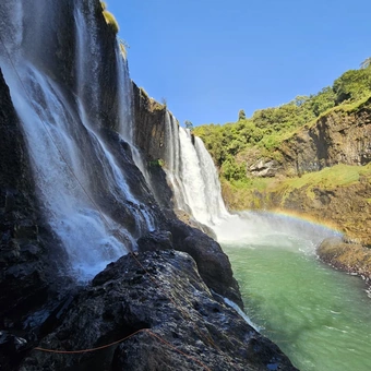 RAPEL E PENDULO NA CACHOEIRA DA FUMAÇA
